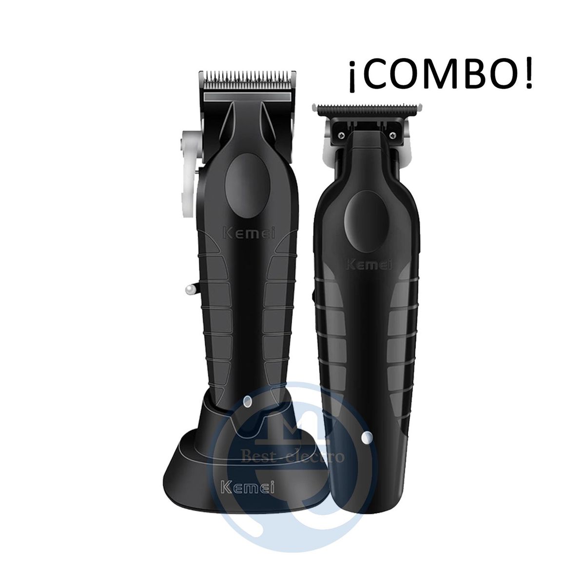 KEMEI - Combo Kemei Cortadora KM-2296 y Trimmer KM-2299