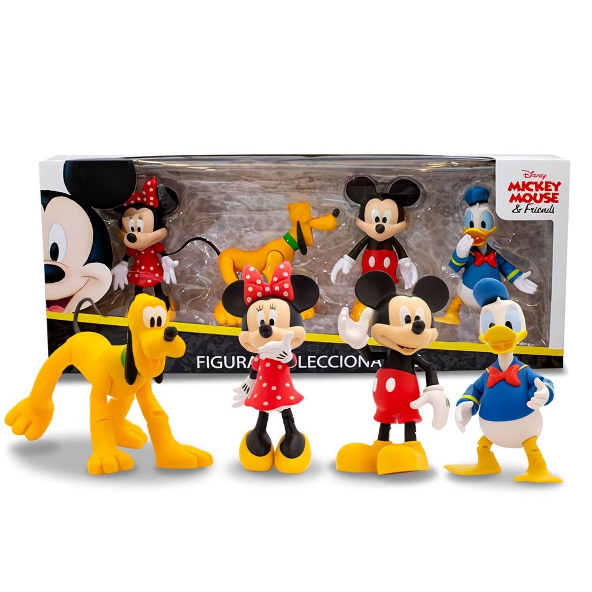 DISNEY - Set de Figuras Articulables Mickey Mouse y sus Amigos