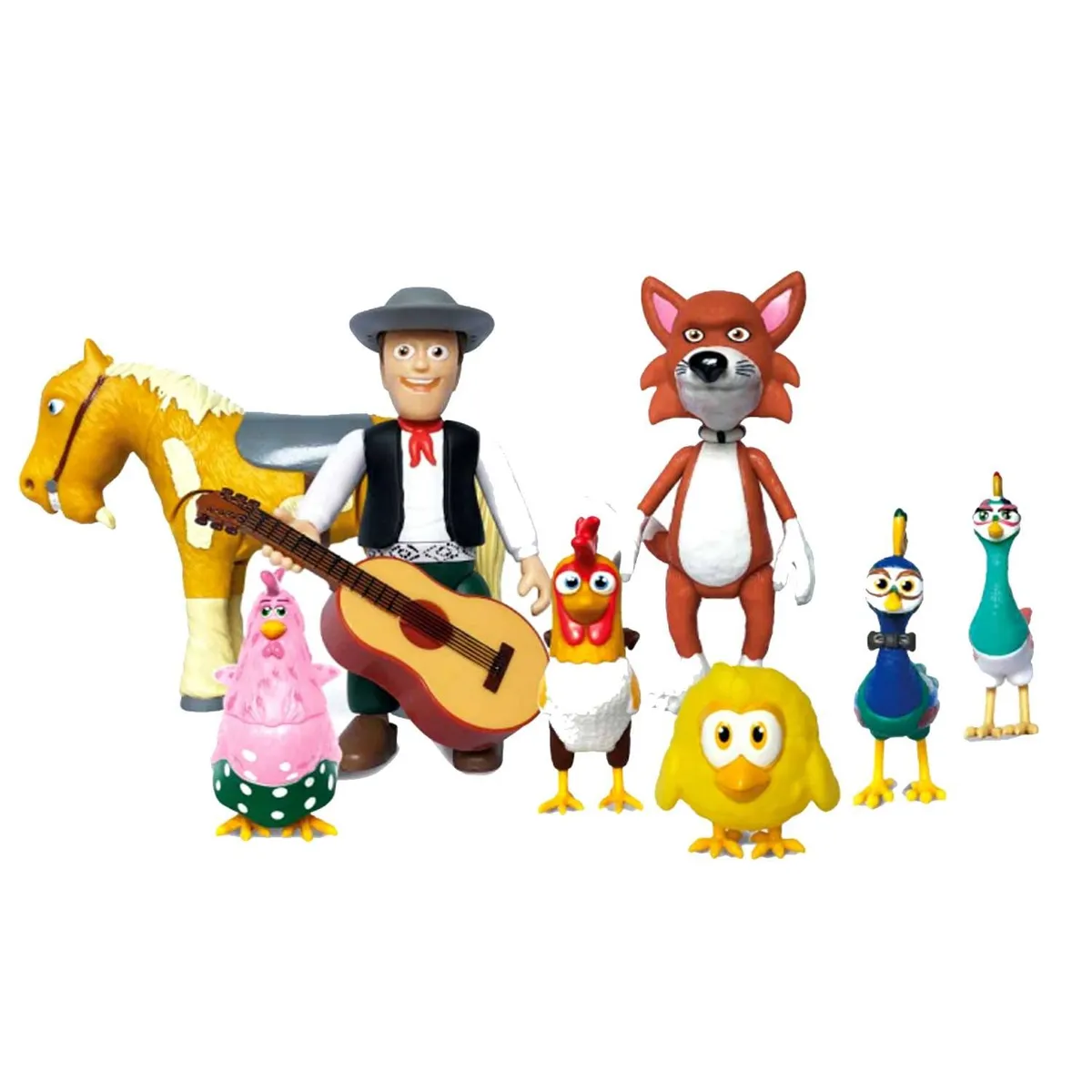 LA GRANJA DE ZENON - Set de Figuras Articulables La Granja de Zenón 9 Piezas