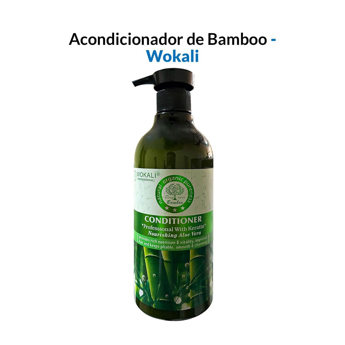 WOKALI - Acondicionador de Bamboo 550ml - Wokali