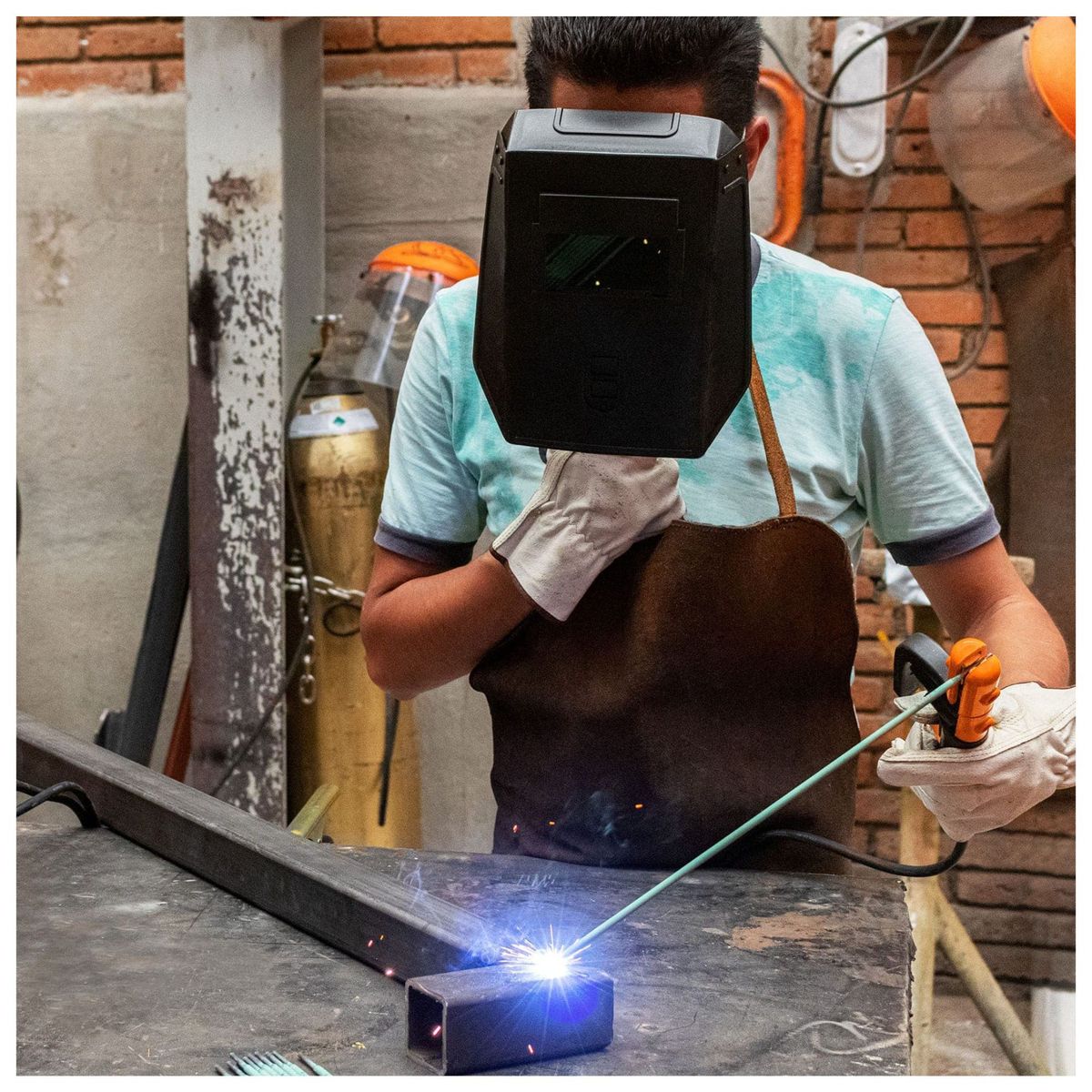 TRUPER - Pinza para soldar porta electrodo de 500 A, industrial Truper