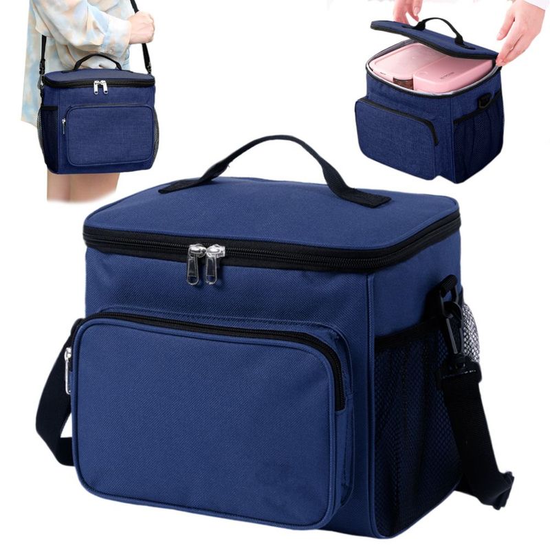 KELLER - Lonchera Térmica para Comida y Alimentos Impermeable Azul 02X