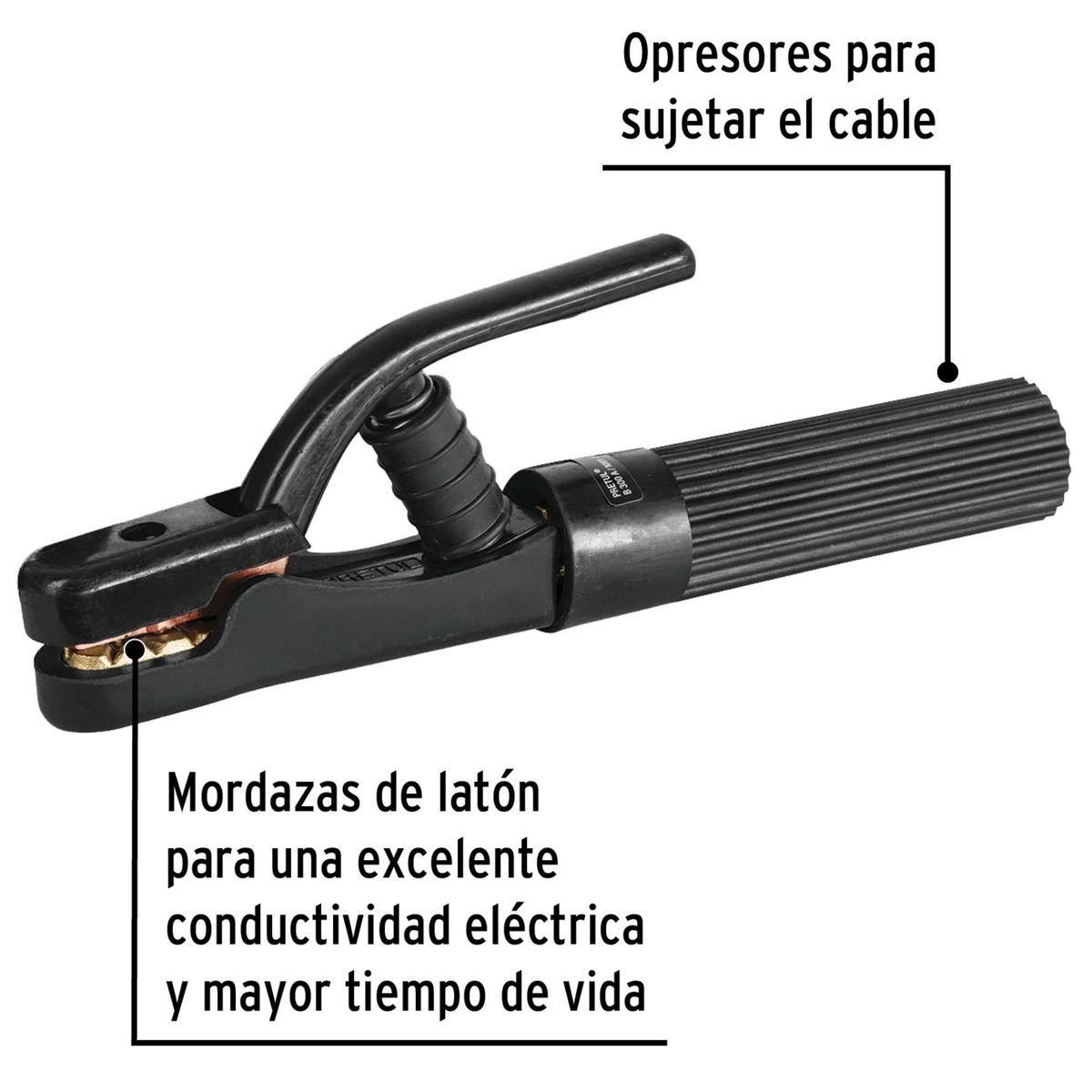 PRETUL - Pinza para soldar porta electrodo de 300 A, PRETUL