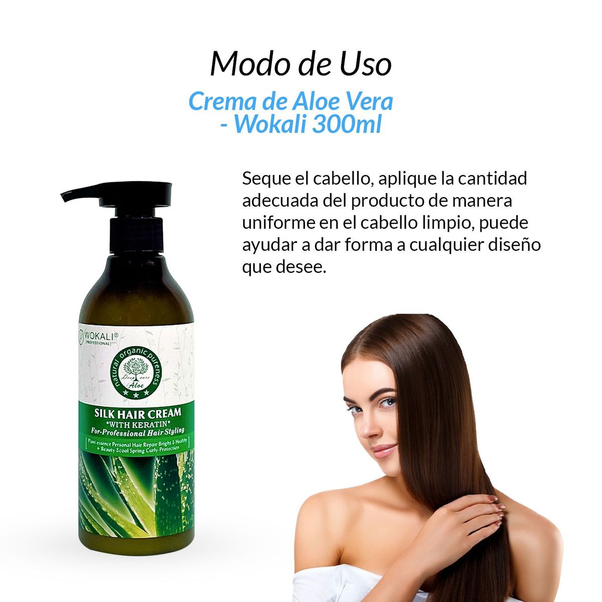 WOKALI - Crema de Aloe Vera 300ml - Wokali
