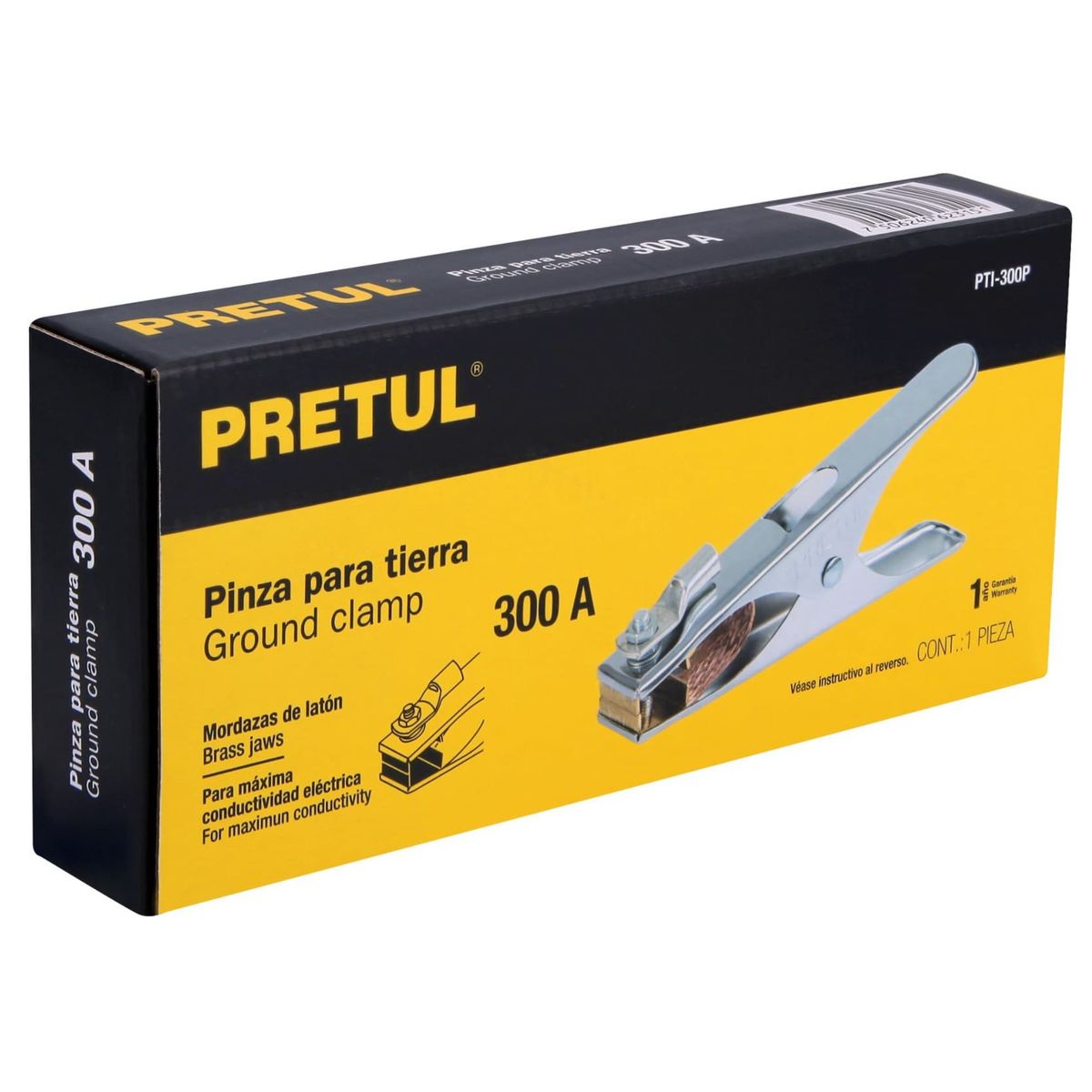 PRETUL - Pinza tierra de 300 A, PRETUL. Para maquina de soldar