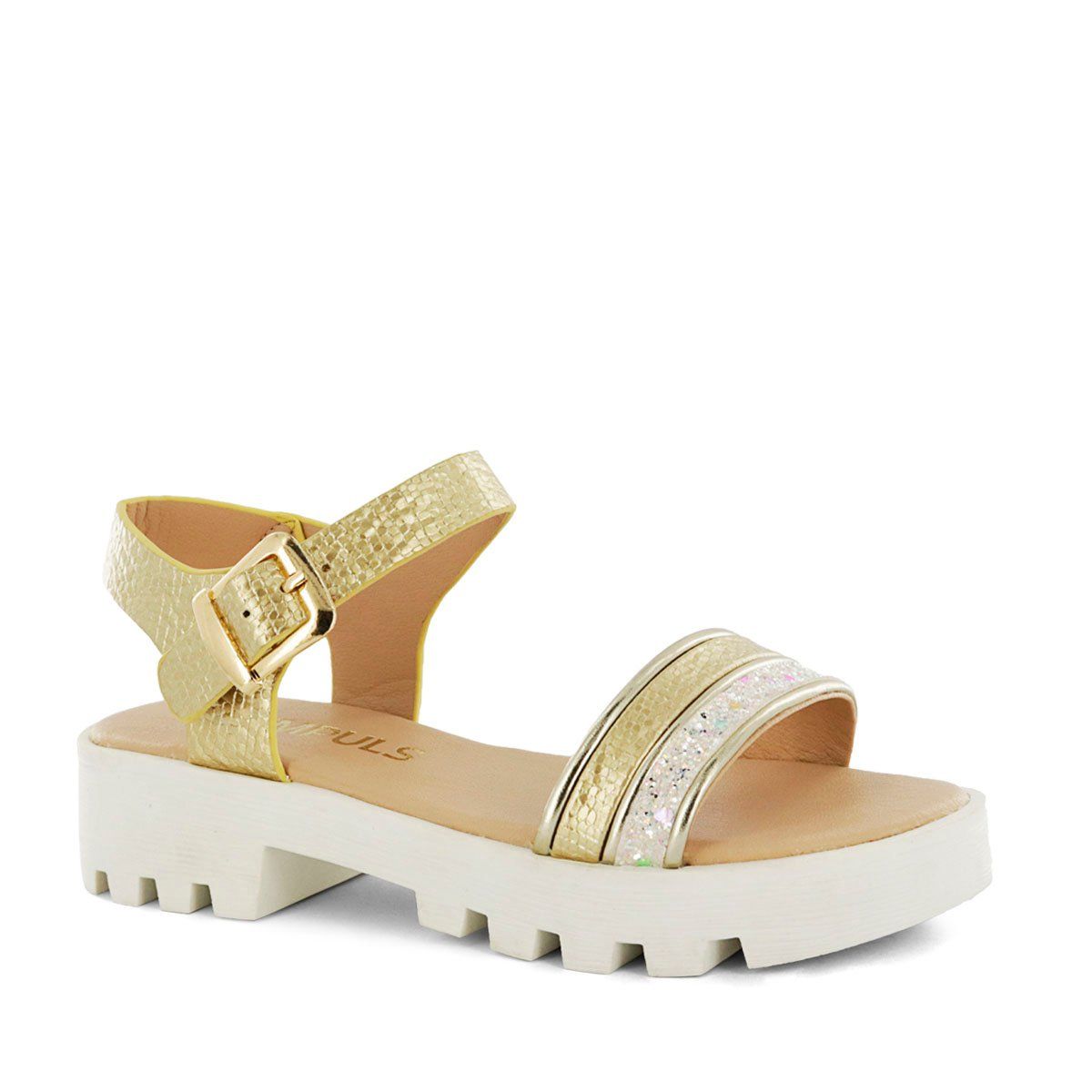 IMPULS - Sandalias Niña Impuls Cielo04 Oro