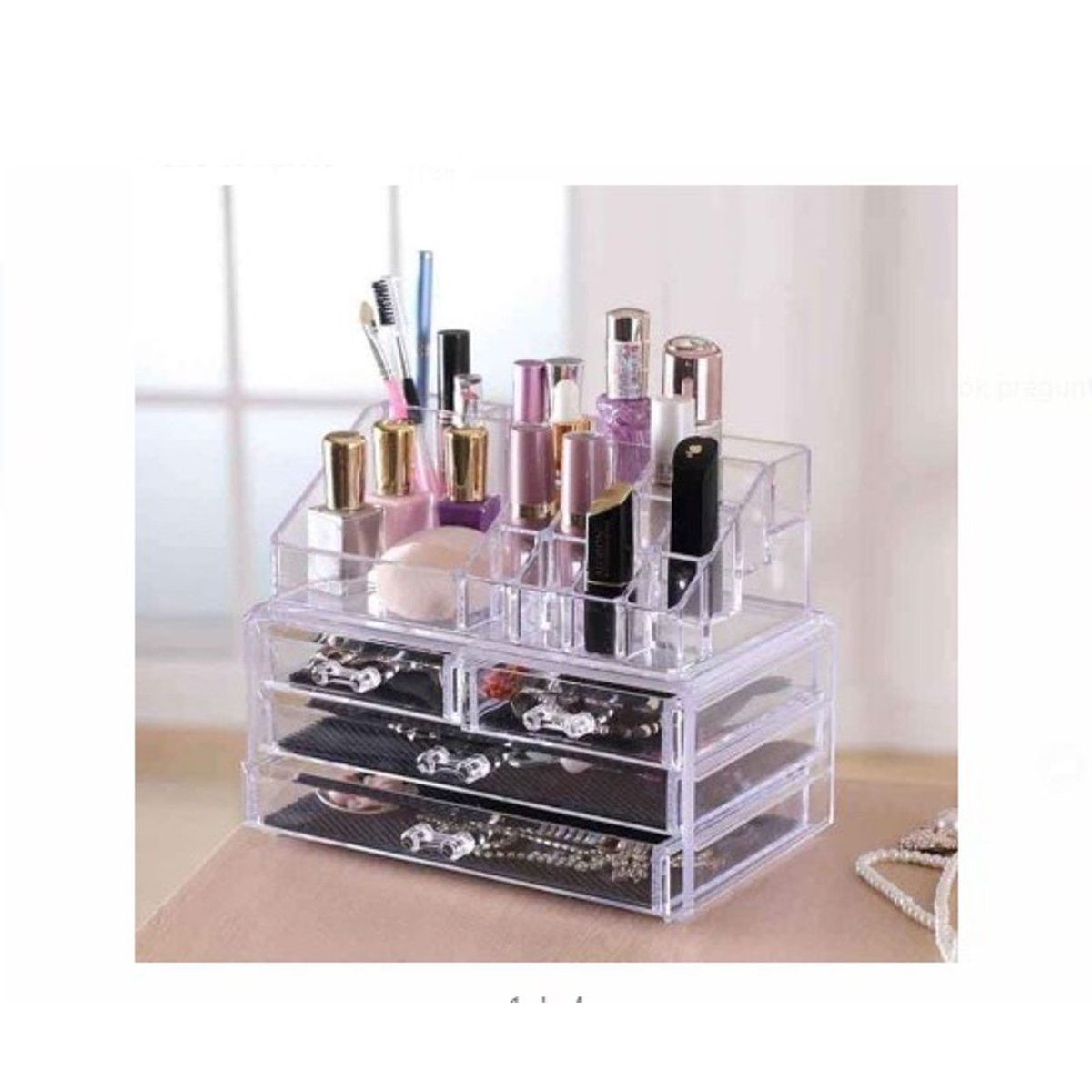 GENERICO - Organizador acrílico de maquillaje  de Calidad