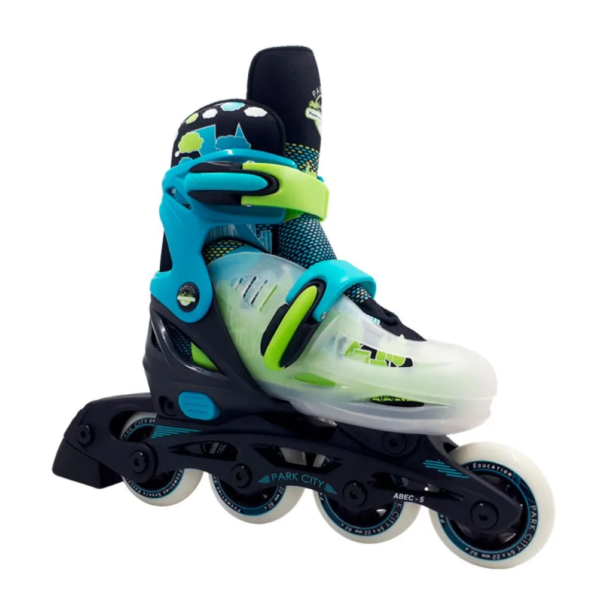 PARK CITY - PATINES EN LINEA AJUSTABLES PARA NIÑOS COLOR AZUL