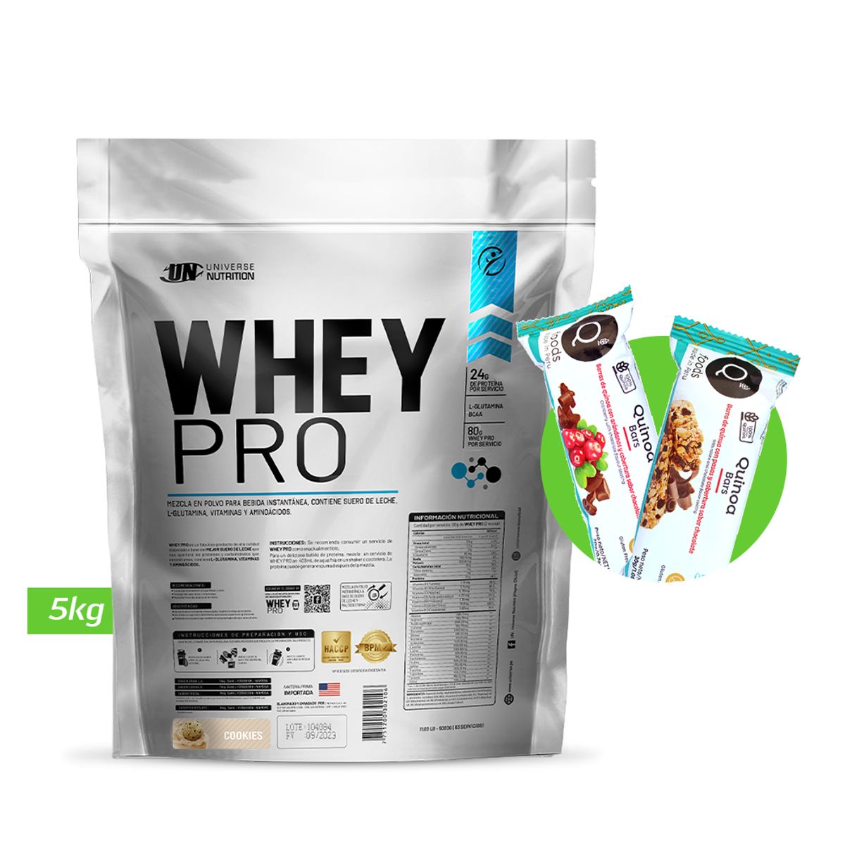 UNIVERSE NUTRITION - WHEY PRO 5KG PROTEÍNA UN COOKIES  REGALO
