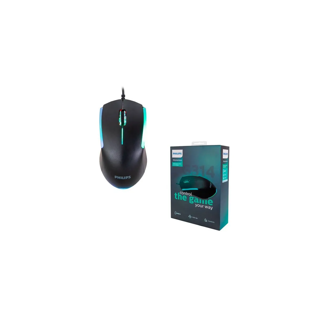 PHILIPS - MOUSE GAMER PHILIPS G314 MOMENTUM