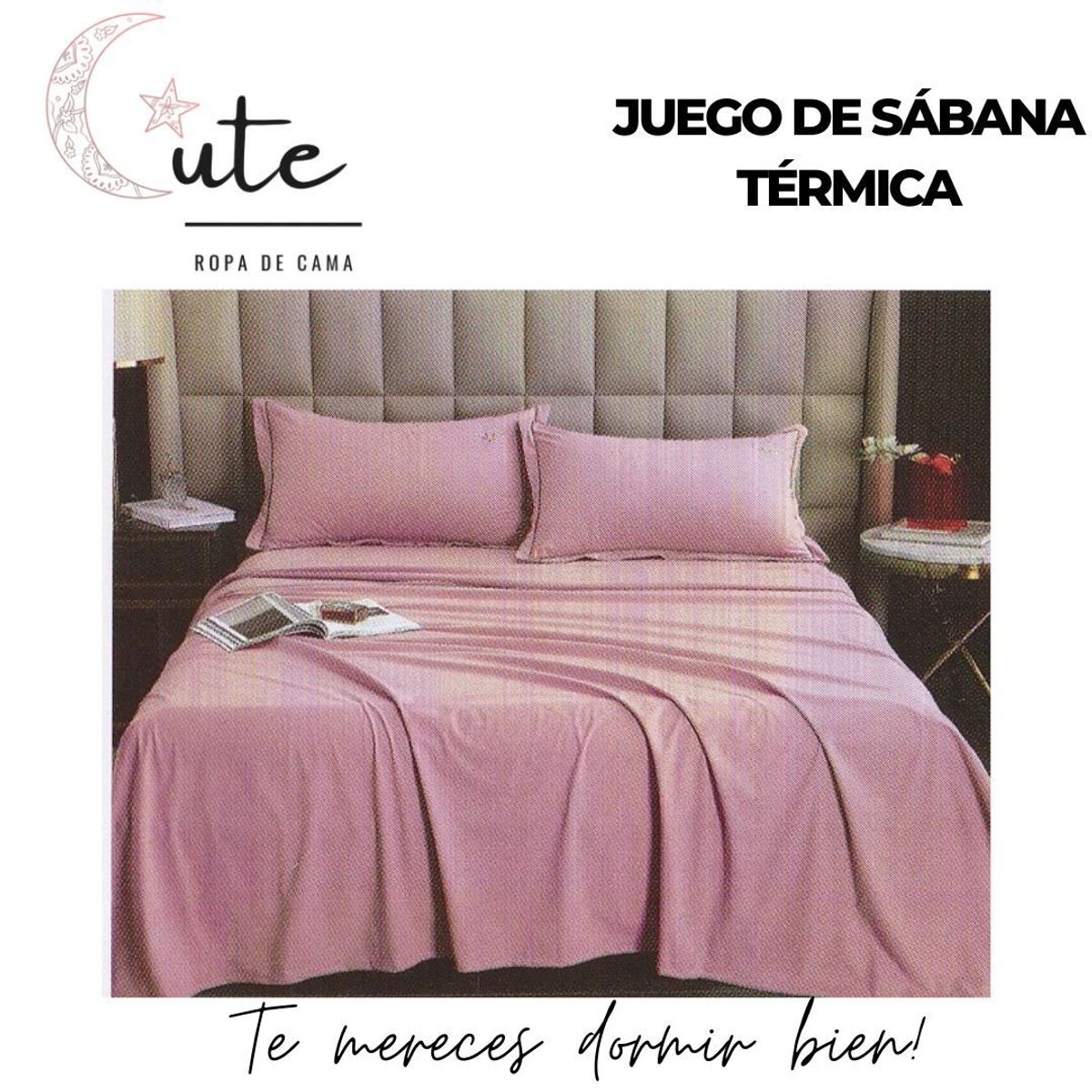 CUTE - JUEGO DE SÁBANA TÉRMICA DE 2 PLAZAS