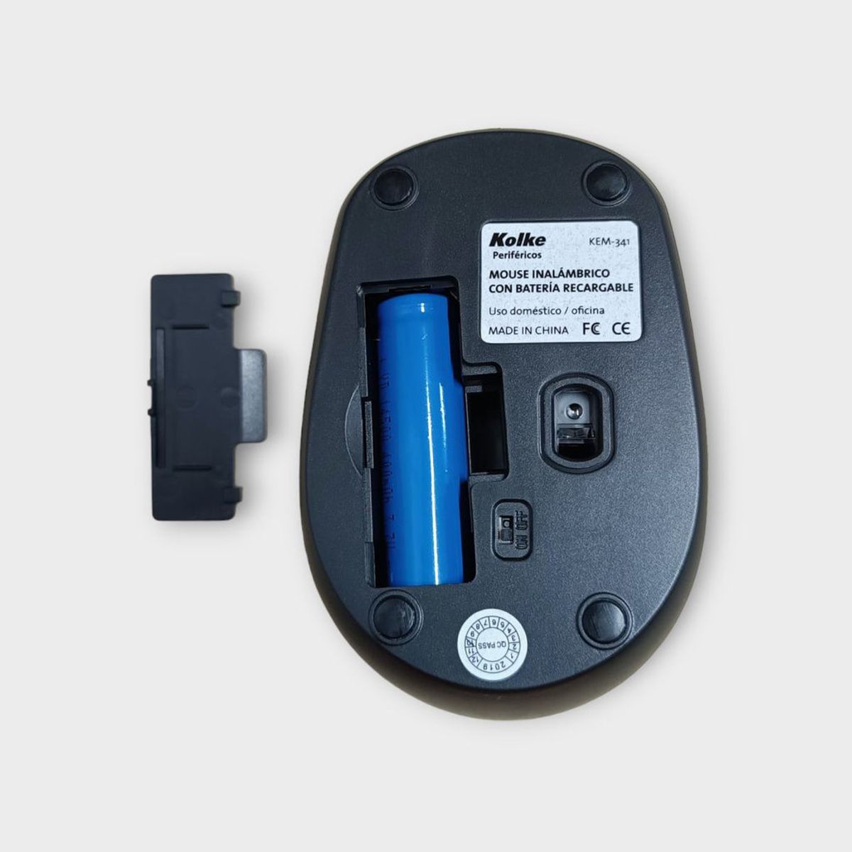 KOLKE - MOUSE OPTICO INALAMBRICO CON BATERIA RECARGABLE KEM-341