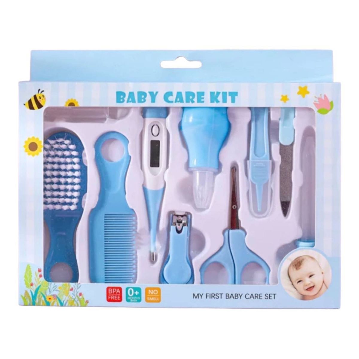 GENERICO - Set Baby Care Higiene para Bebes Cortauñas 10 PZ.PARA NIÑO