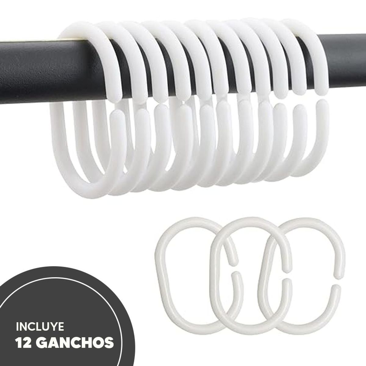 INSPIRA - Cortina para Baño Impermeable Diseño Panal