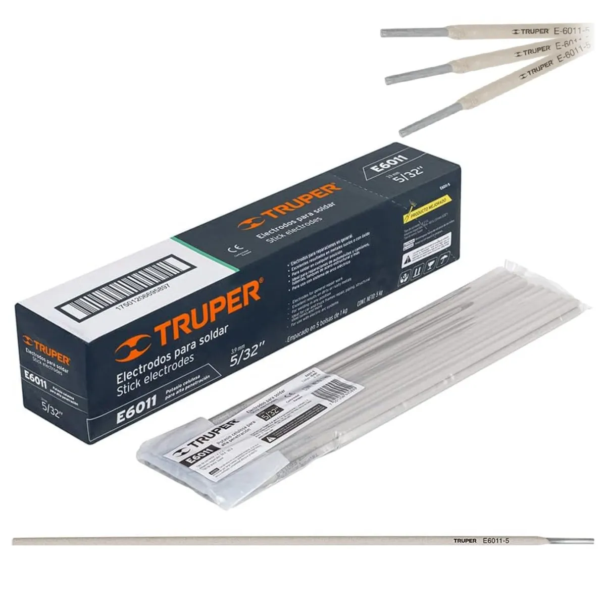 TRUPER - Electrodo 6011 de 5/32", 5 Kg Truper