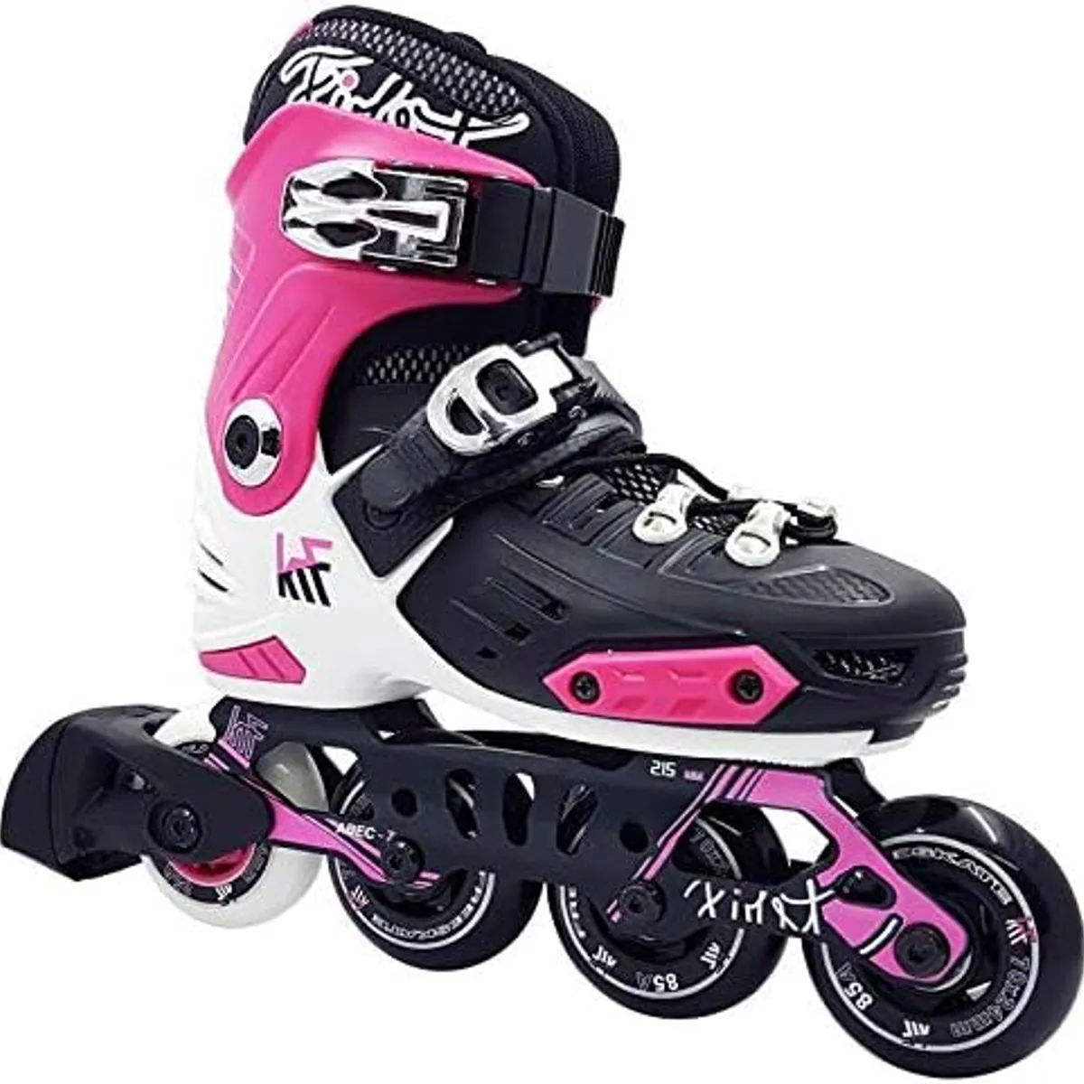 KRF - PATÍNES EN LINEA  AJUSTABLE FREESKATE ROSA CON NEGRO