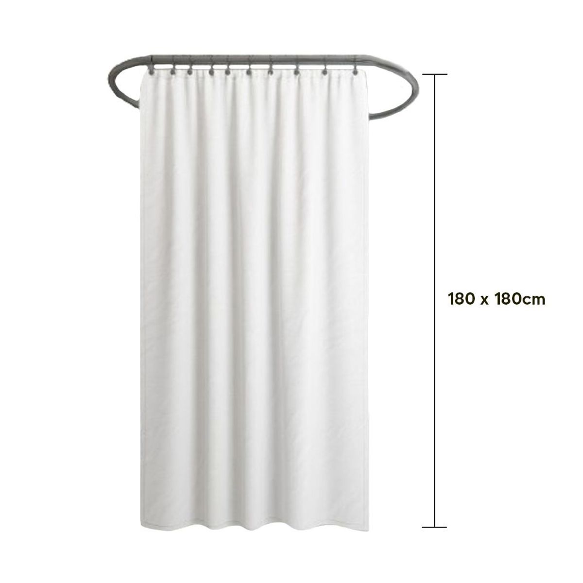 INSPIRA - Cortina para Baño Impermeable Liso