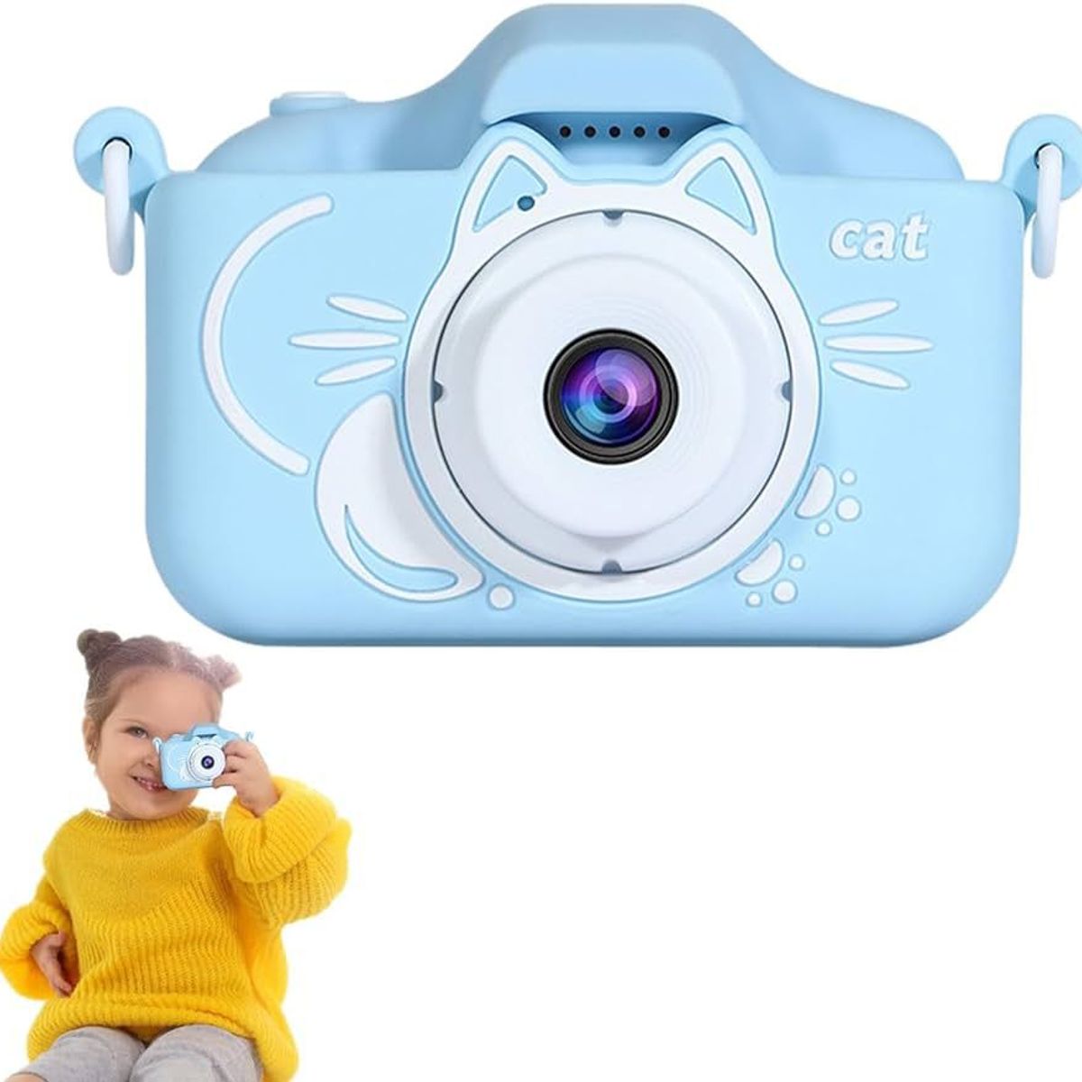 GENERICO - Cámara digital para niños y video-celeste