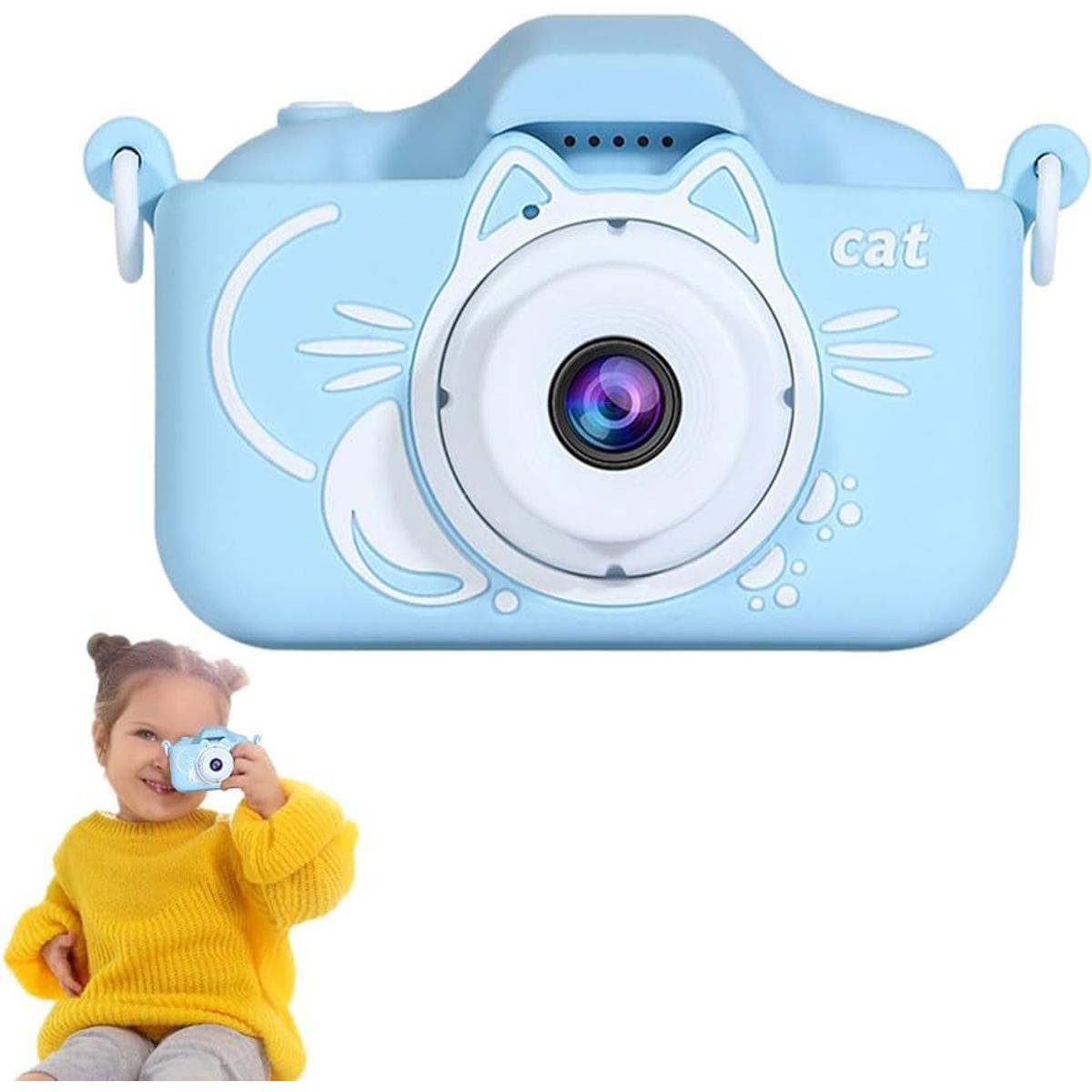 GENERICO - Cámara digital para niños y video-celeste