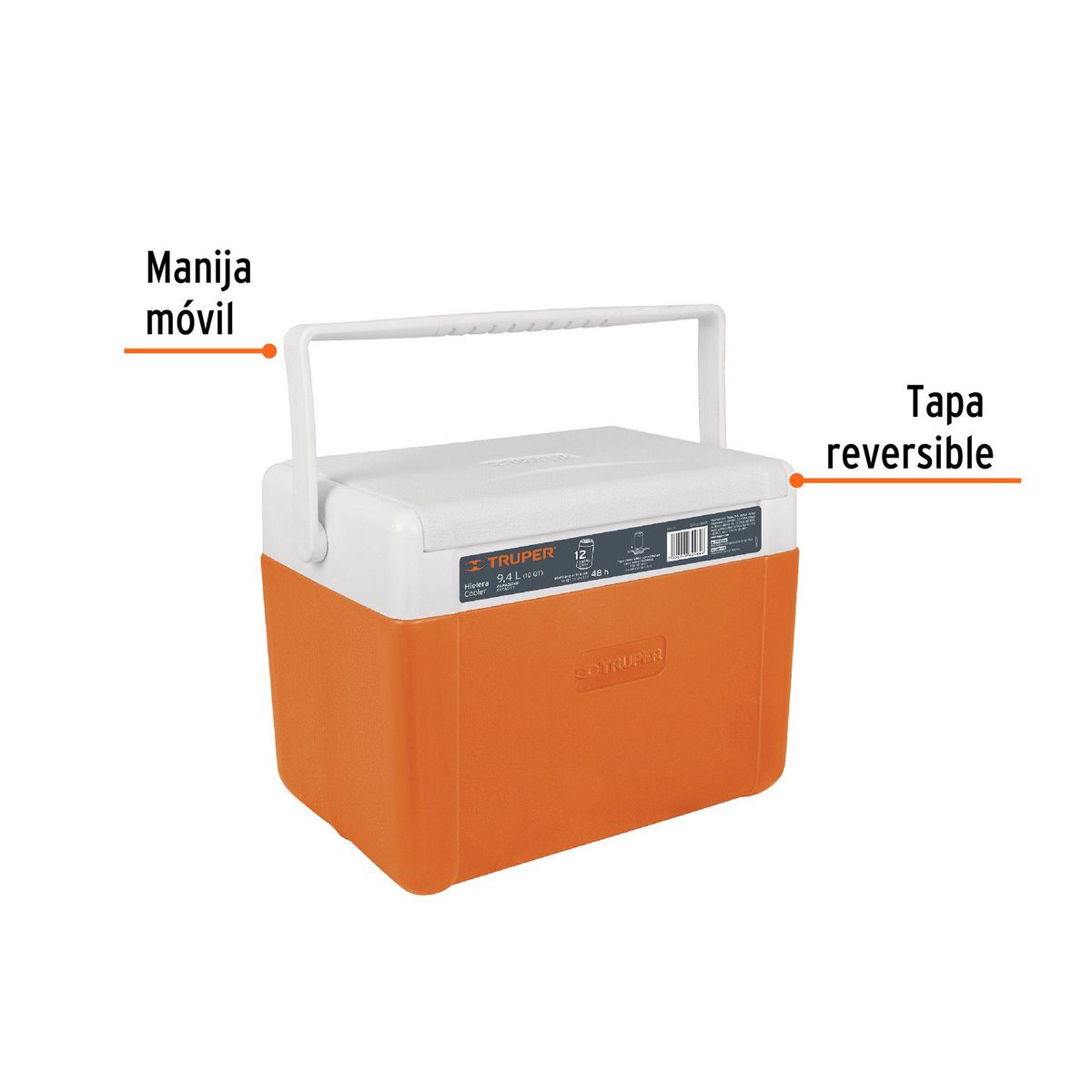 TRUPER - Hielera Cooler de 9.4 Litros Truper
