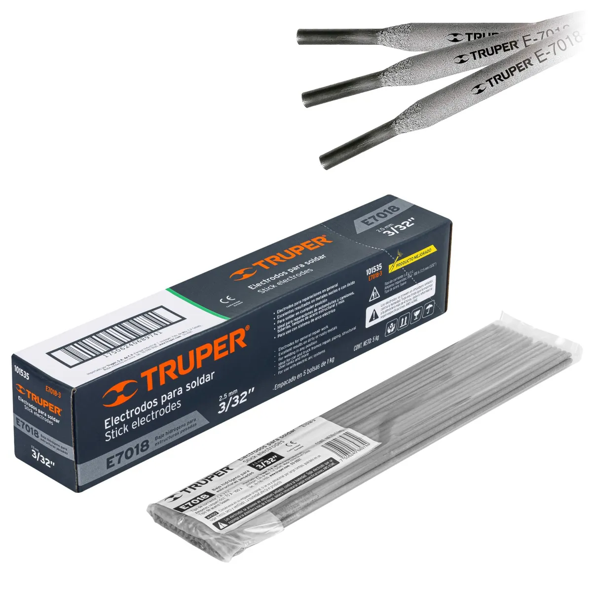 TRUPER - Electrodo 7018 de 3/32",  Kg Truper