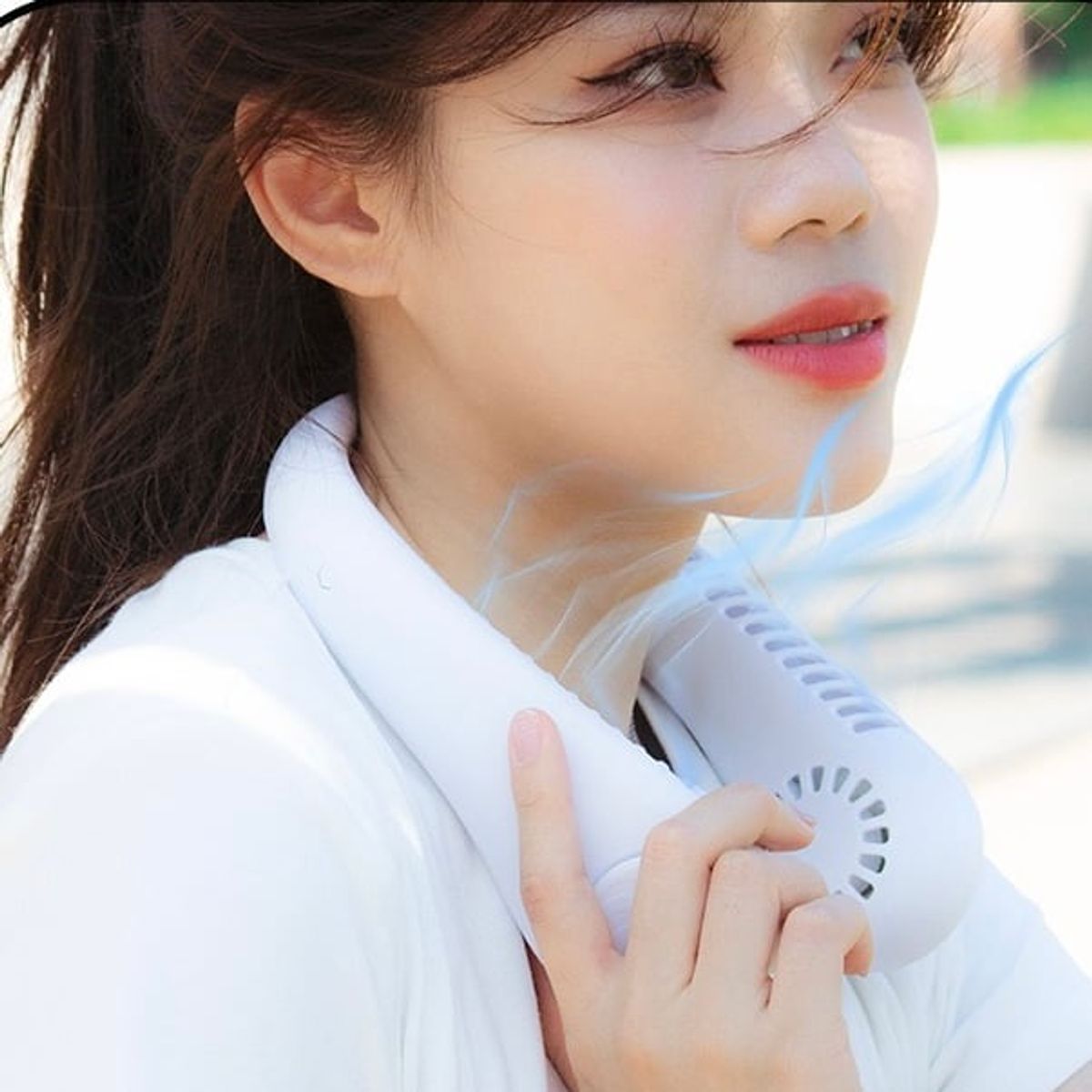 GENERICO - Ventilador de Cuello Portátil 3 Velocidades Recargable Inalámbrico