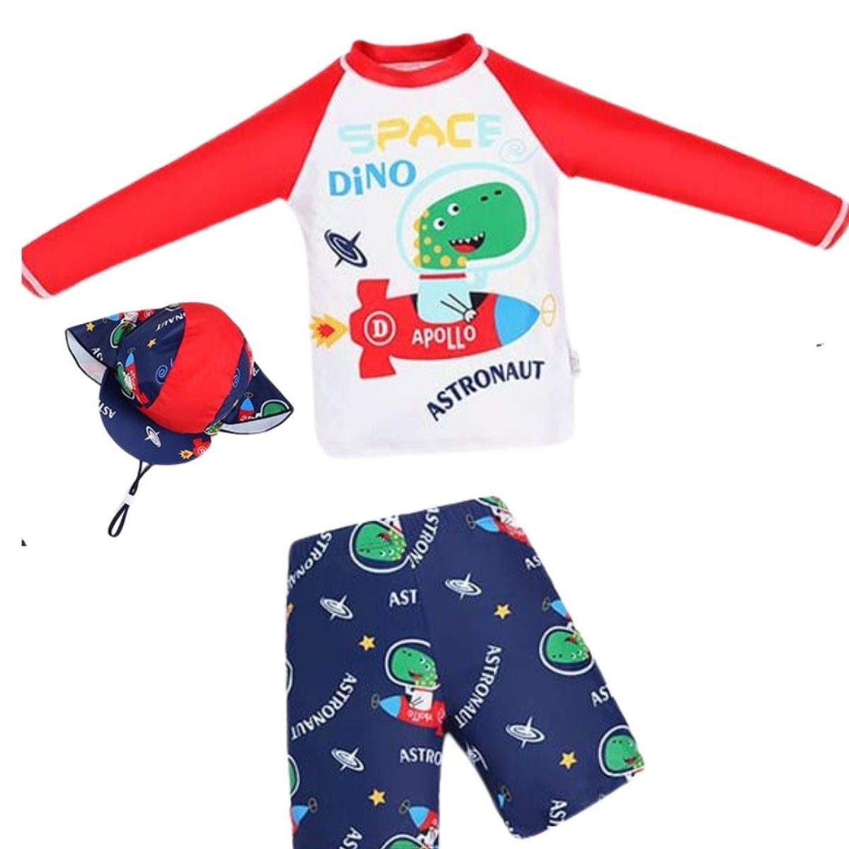 GENERICO - Traje de Baño Niños Natacion UPF 50 - Talla 4 hasta 14