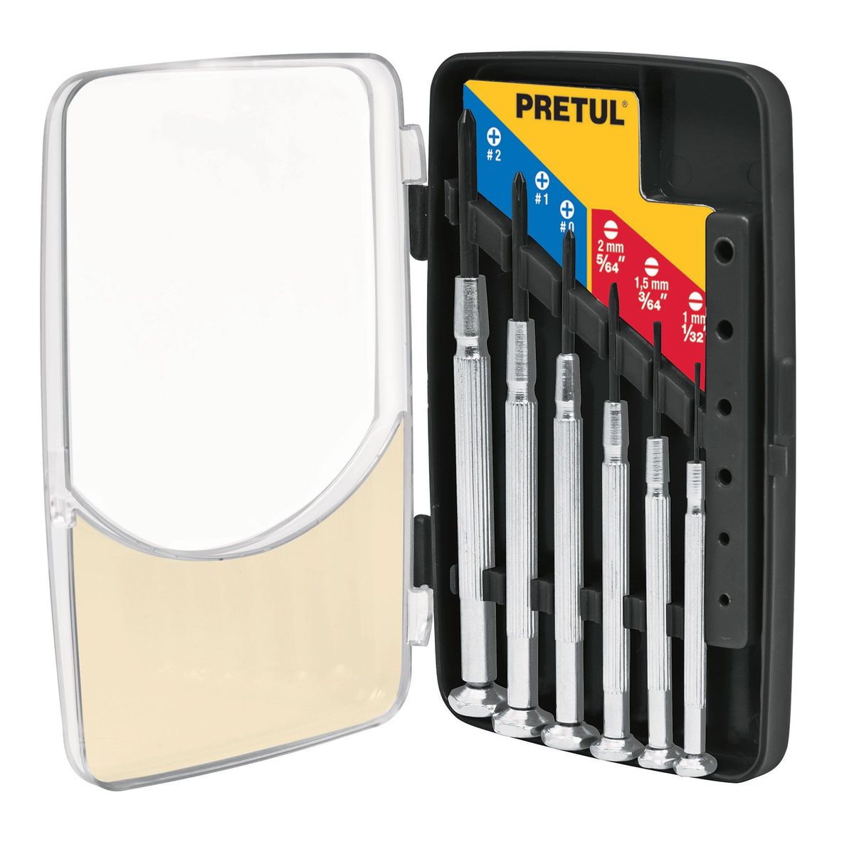PRETUL - Juego de Desarmador Joyero 6 piezas Metalico