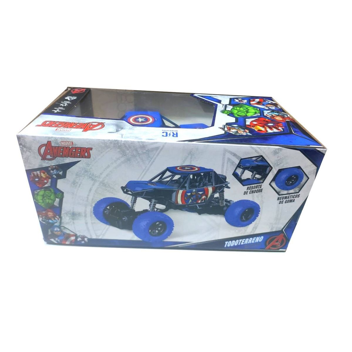 MARVEL - Juguete Carro Todo Terreno Capitán América con Control