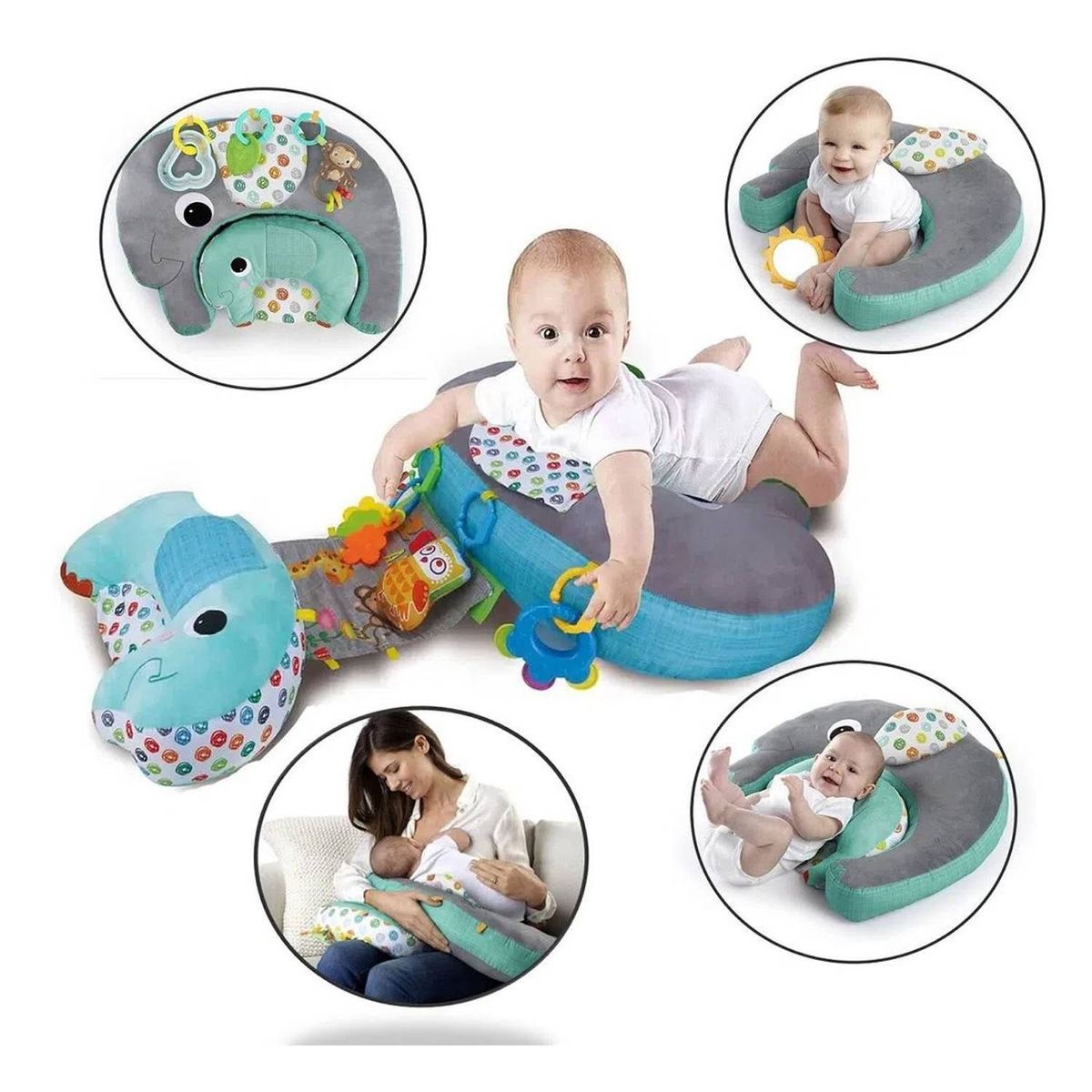 GENERICO - Almohada Multifunción DE Lactancia 5 en 1 Niño