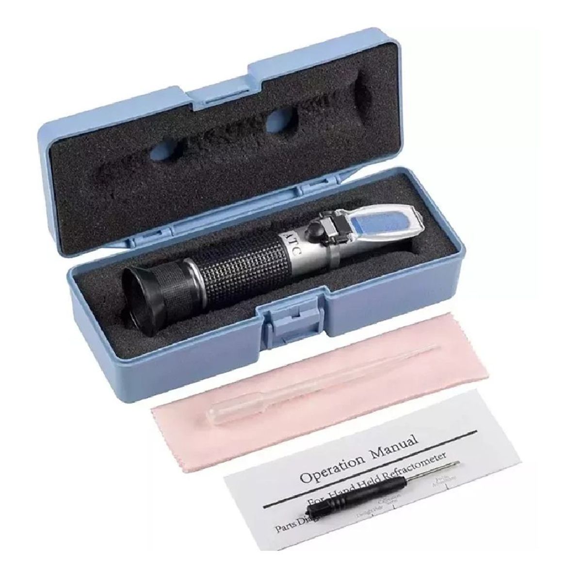 OEM - Refractómetro ATC 0-32 Brix 100-113 SG Mosto Cerveza Vino