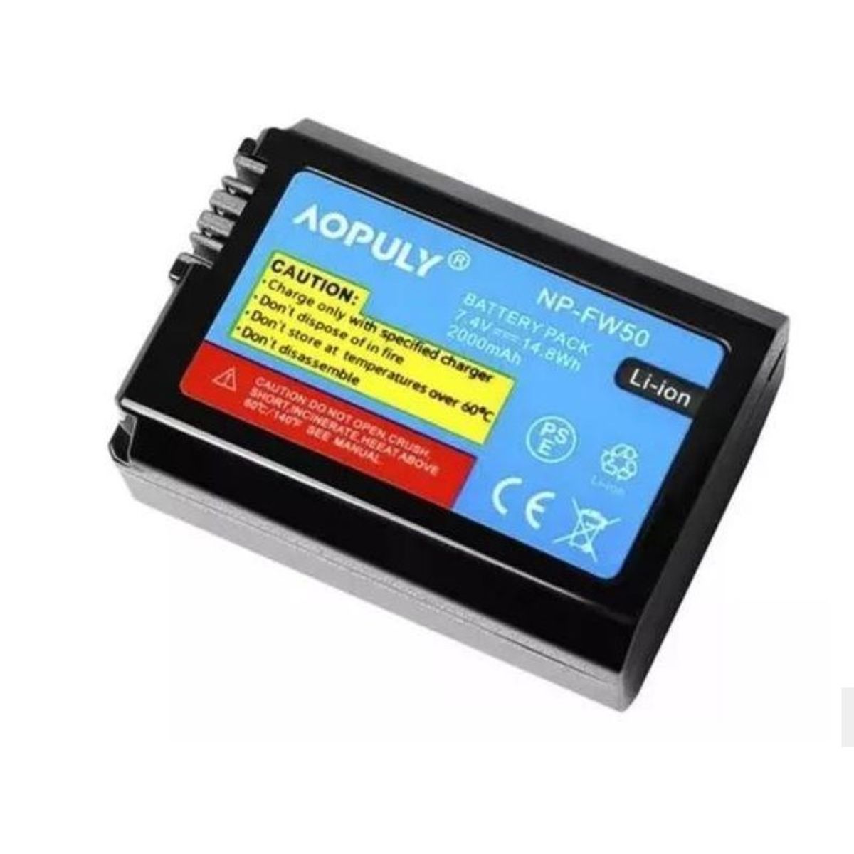 GENERICO - Bateria Np-fw50 Para Sony A600 A6300  Alpha NEX ZE-EV10 Marca Aopuly