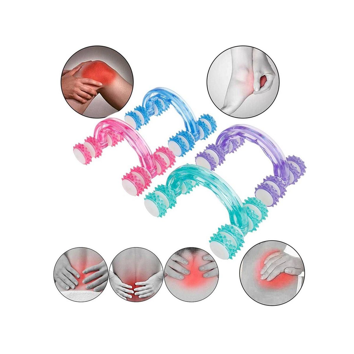 GENERICO - Masajeador de Ocho Ruedas Carrito Relajante
