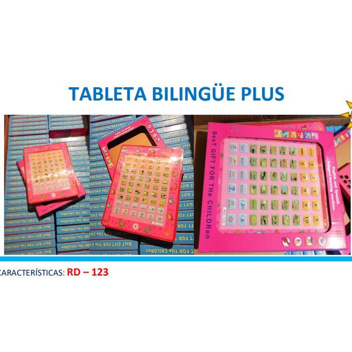 GENERICO - Tableta Bilingüe para Niños