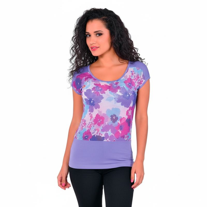 GENERICO - POLO DAMA NOEMI MORADO