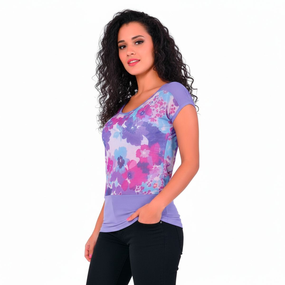 GENERICO - POLO DAMA NOEMI MORADO