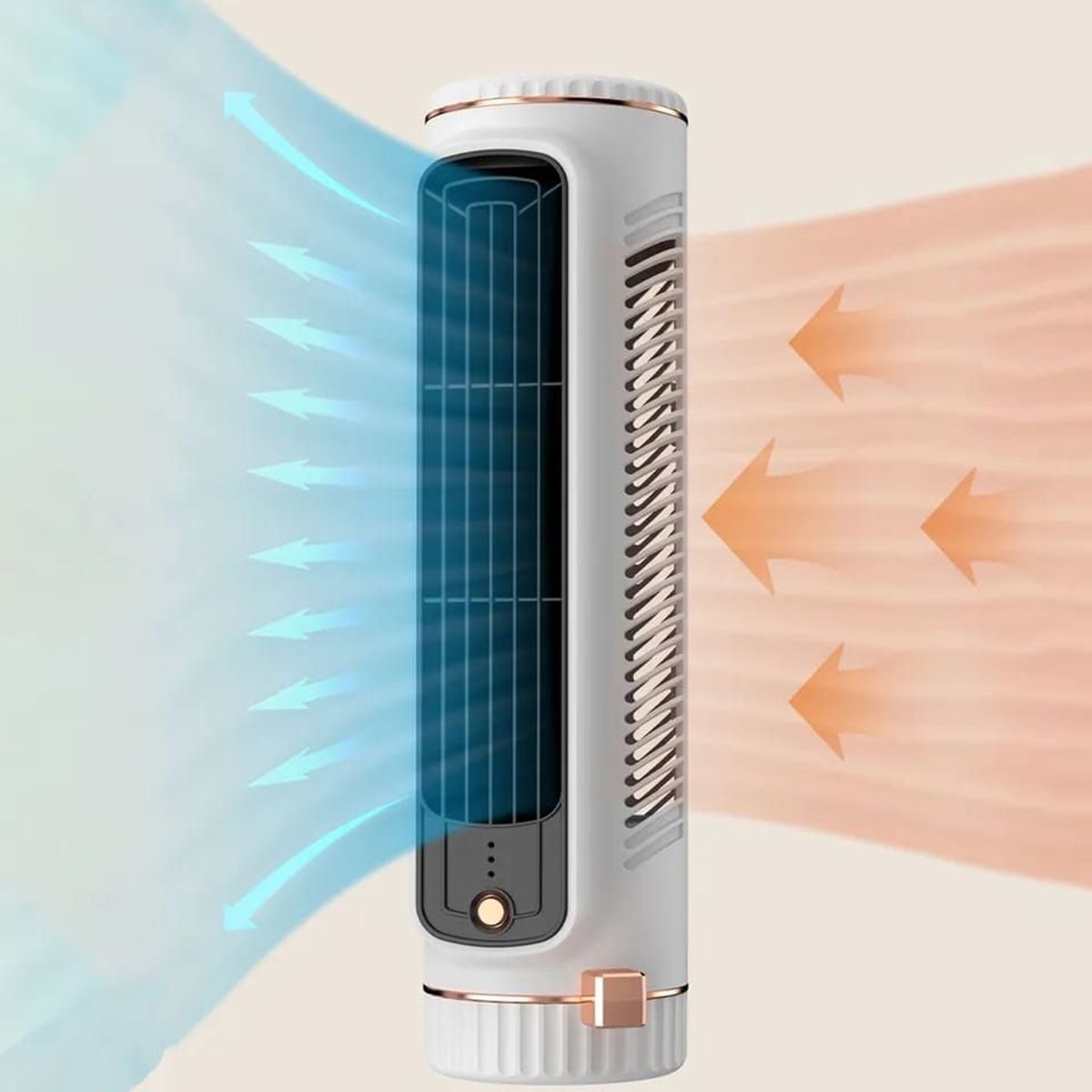 GENERICO - MINI VENTILADOR TORRE RECARGABLE DE ESCRITORIO