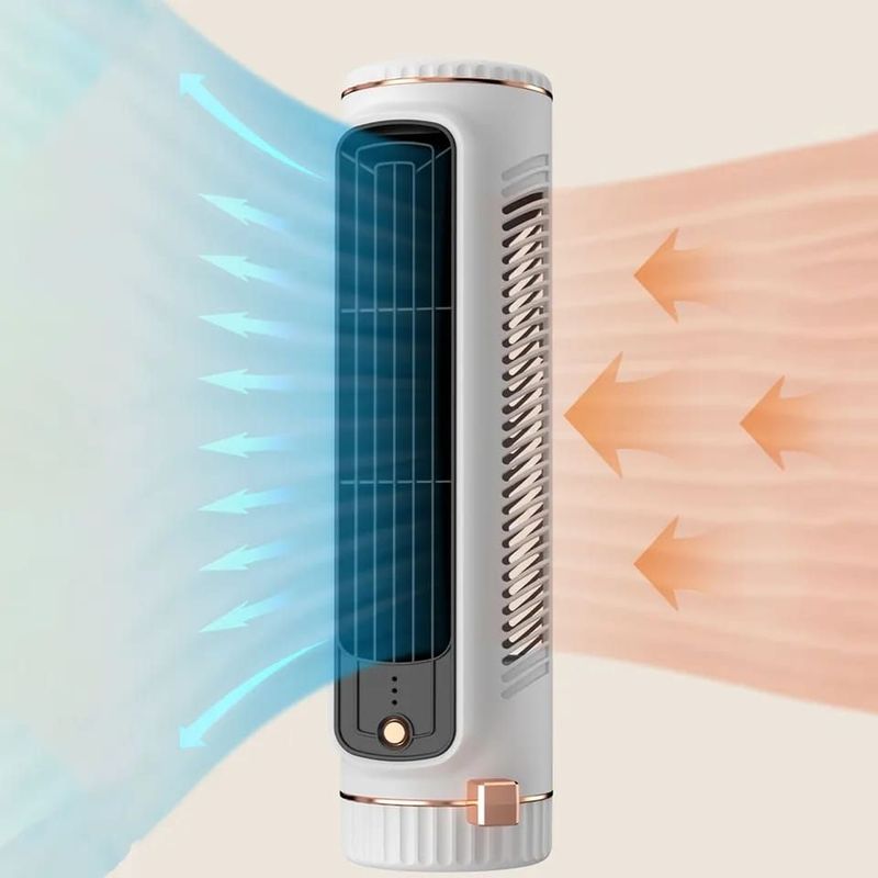 GENERICO - MINI VENTILADOR TORRE RECARGABLE DE ESCRITORIO