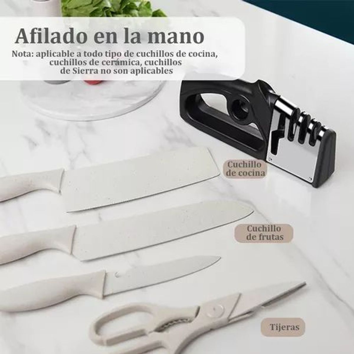 BAALATHKKO5 - Afilador Multifuncional Profesional De Cuchillos Calidad