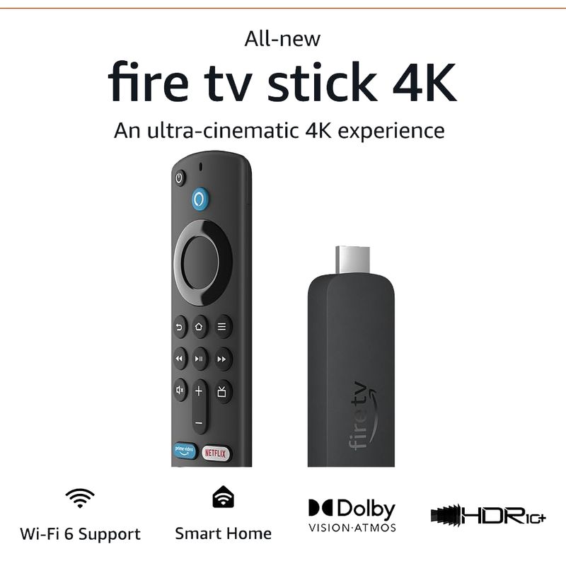 AMAZON - Amazon Stick Tv 4k - ultima generacion - wifi6 - juegos