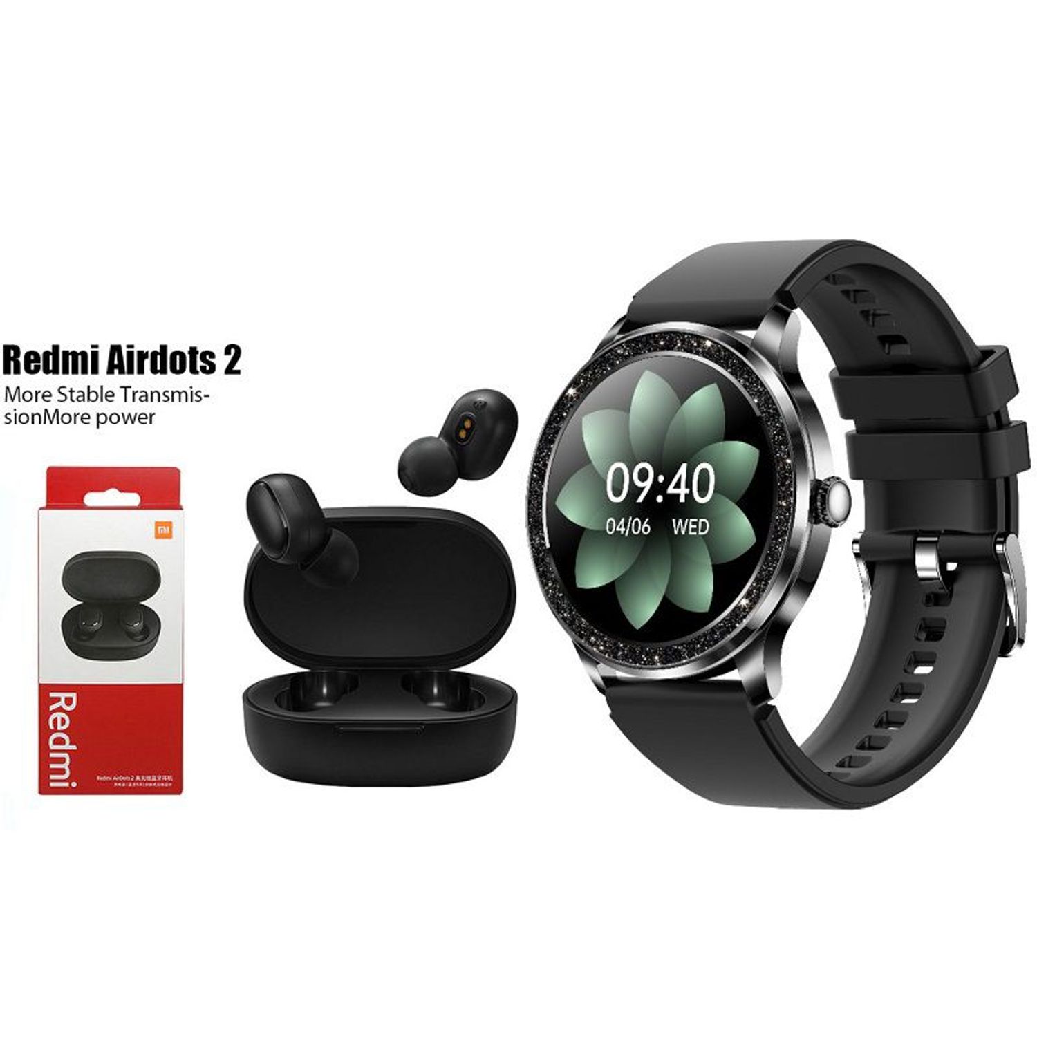 Auriculares Bluetooth Reloj Con AudÃfonos Xiaomi Y32 Smartwatch+