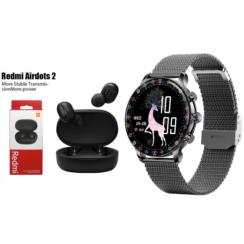 XIAOMI - Y55 Smartwatch+Audífonos  Auriculares Bluetooth XIAOMI Redmi AirDots2