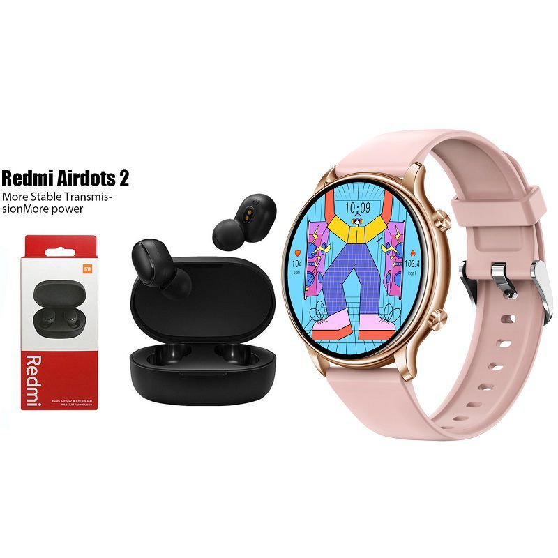 Y66 Smartwatch+Audífonos Auriculares Bluetooth XIAOMI Redmi