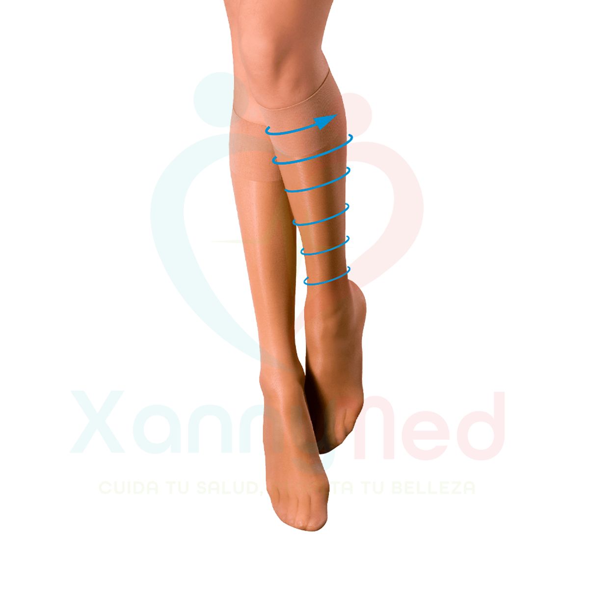 GENERICO - MEDIA DE MEDIANA COMPRESION 15-20 mmHg - VARIFORM - TALLA L BEIGE