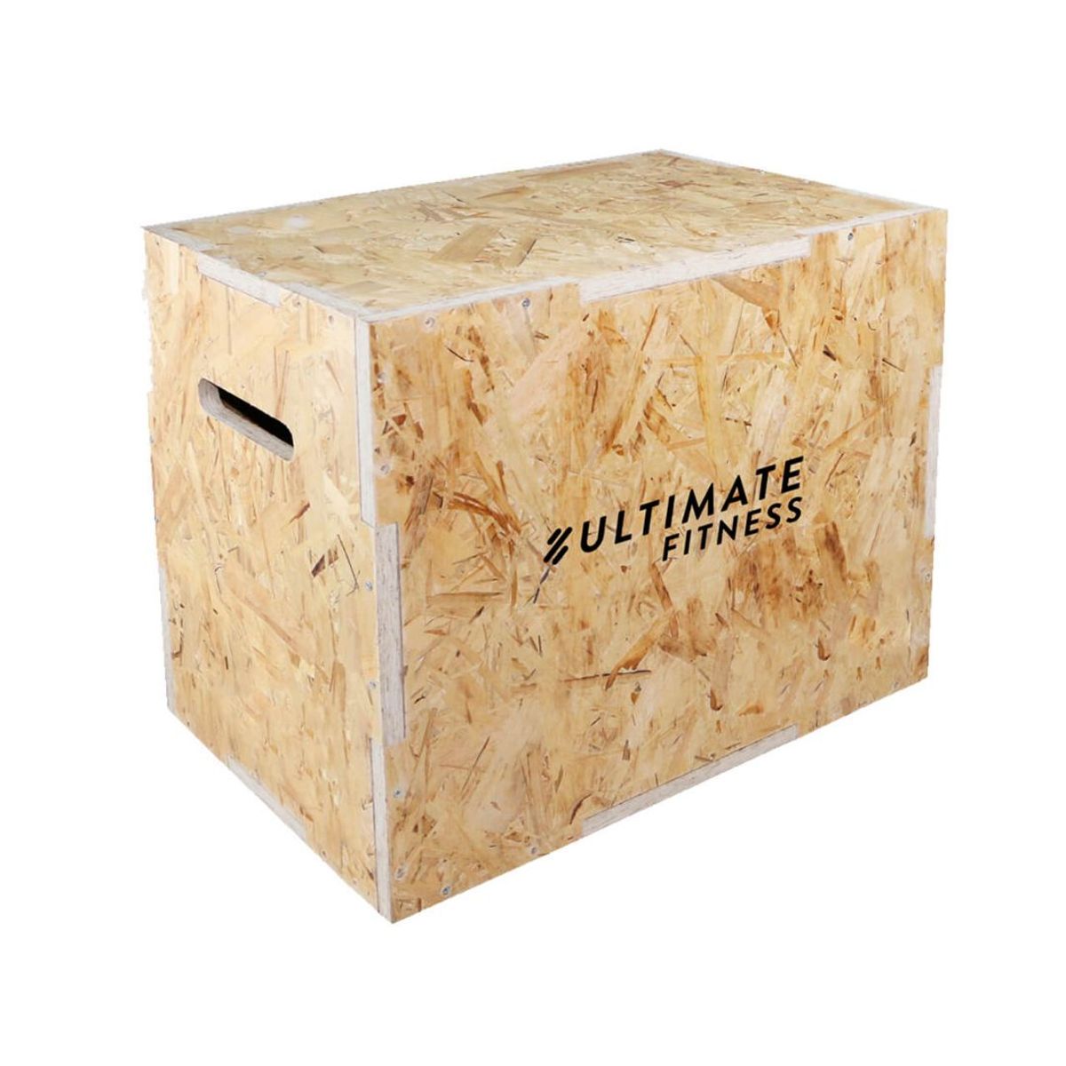 ULTIMATE FITNESS - Cajón Pliométrico Salto - 40x50x60 cm Jump Box Marron