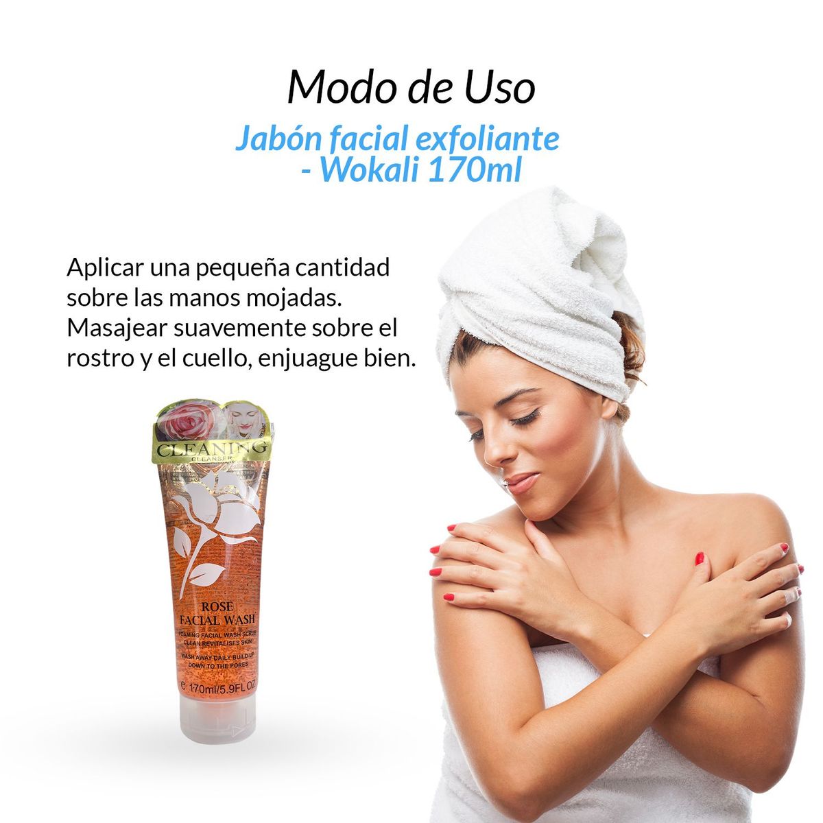 GENERICO - 3 Rose Facial Wash 170ml  - Wokali