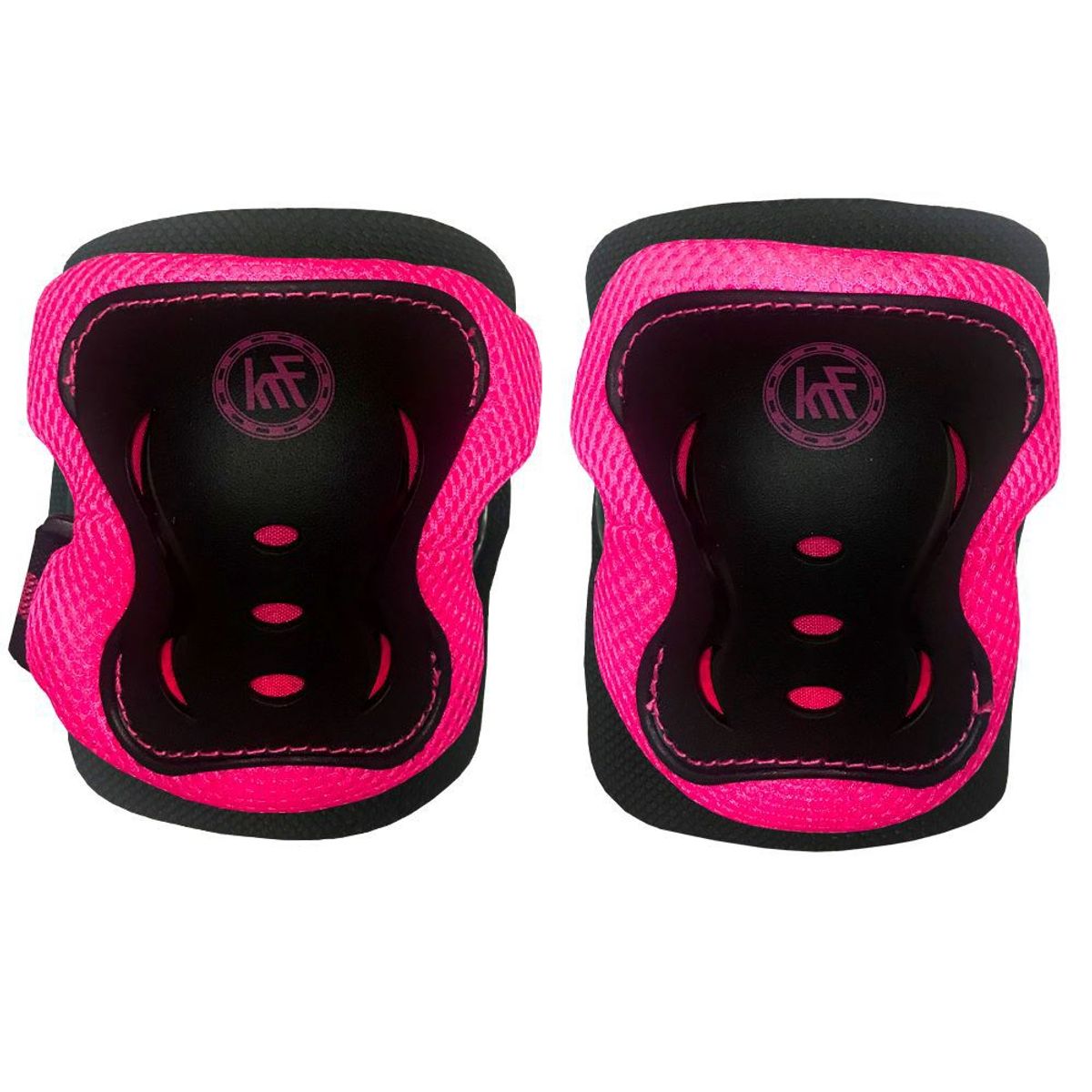 KRF - SET DE PROTECTORES PARA PATINES SCOOTER Y SKATE FUCSIA