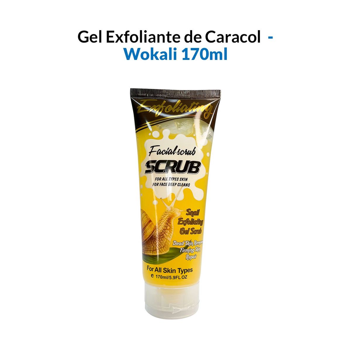 WOKALI - Gel Exfoliante de Caracol 170ml  Wokali