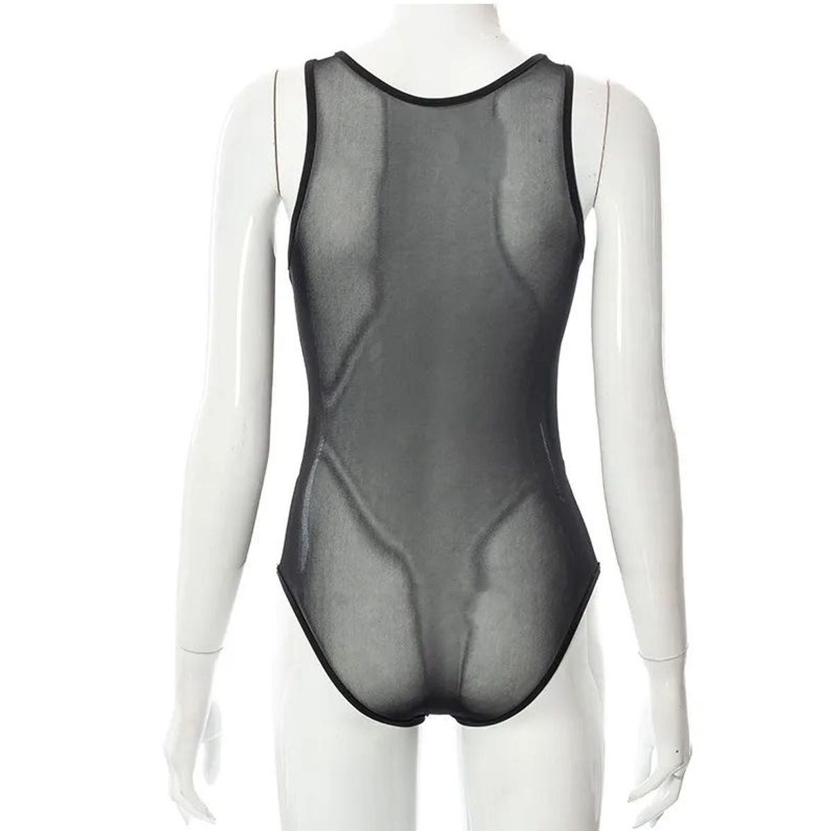 GENERICO - Lenceria sensual transparente color negro a la moda para mujer