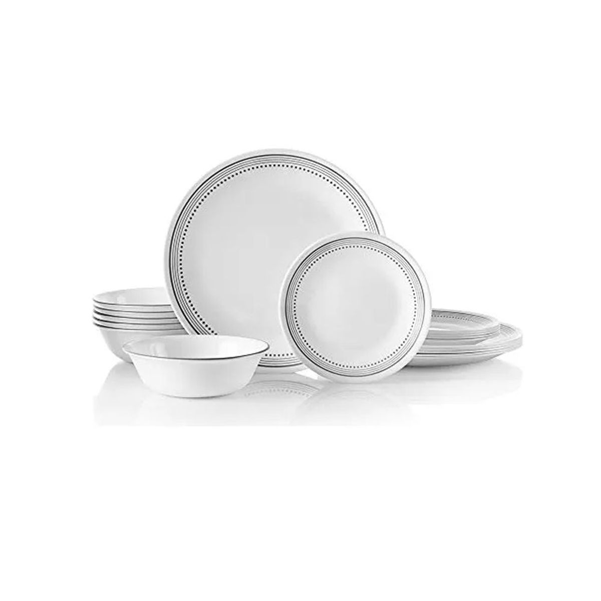 CORELLE - Vajilla Corelle 12 Piezas Mistyc Gray